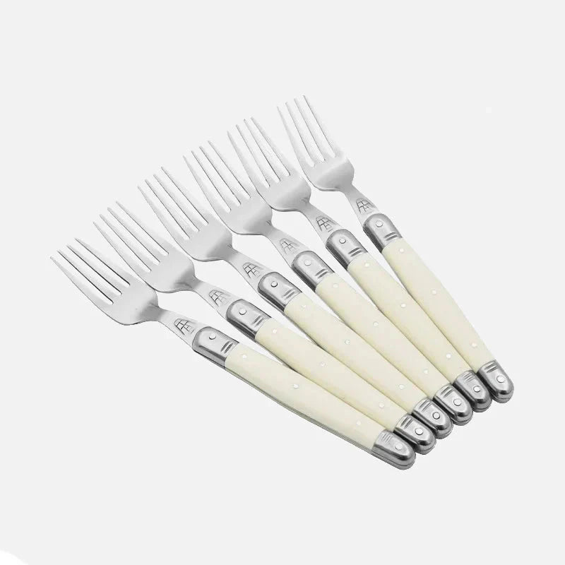 Stainless Steel Cutlery Set with Ivory Handles - Home by Lorena