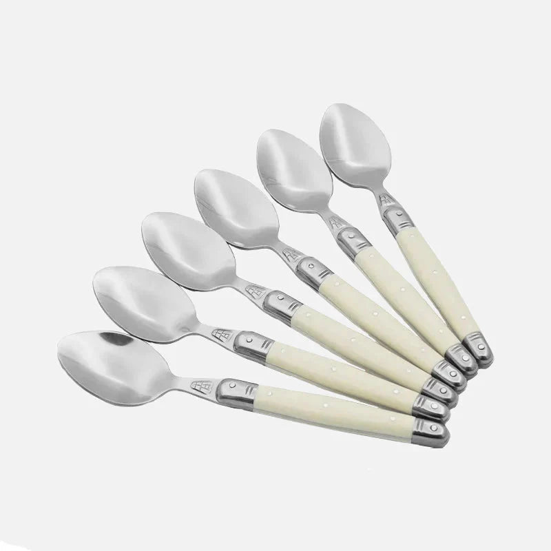 Stainless Steel Cutlery Set with Ivory Handles - Home by Lorena