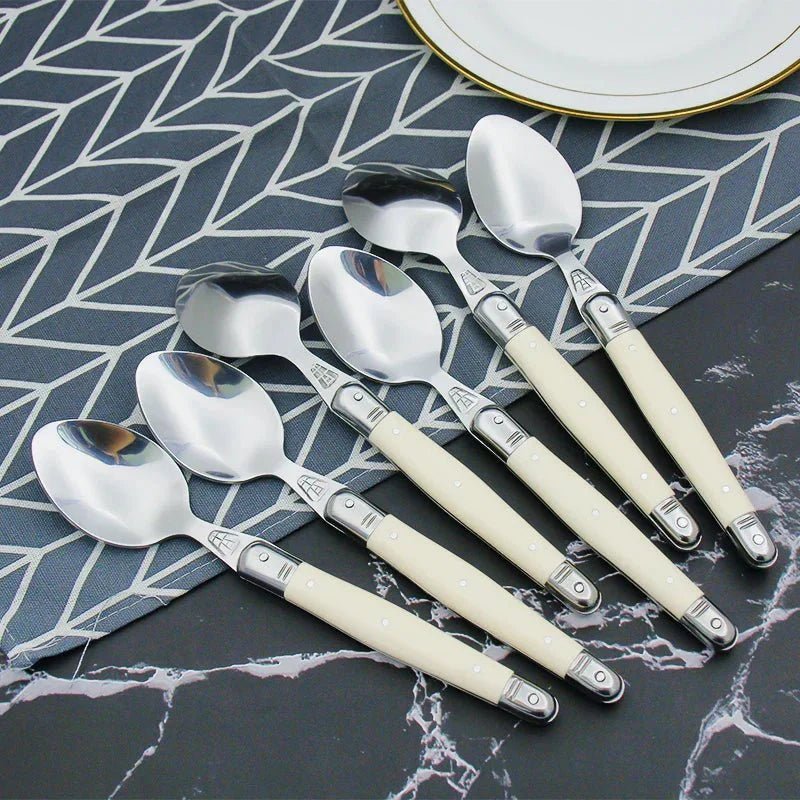 Stainless Steel Cutlery Set with Ivory Handles - Home by Lorena