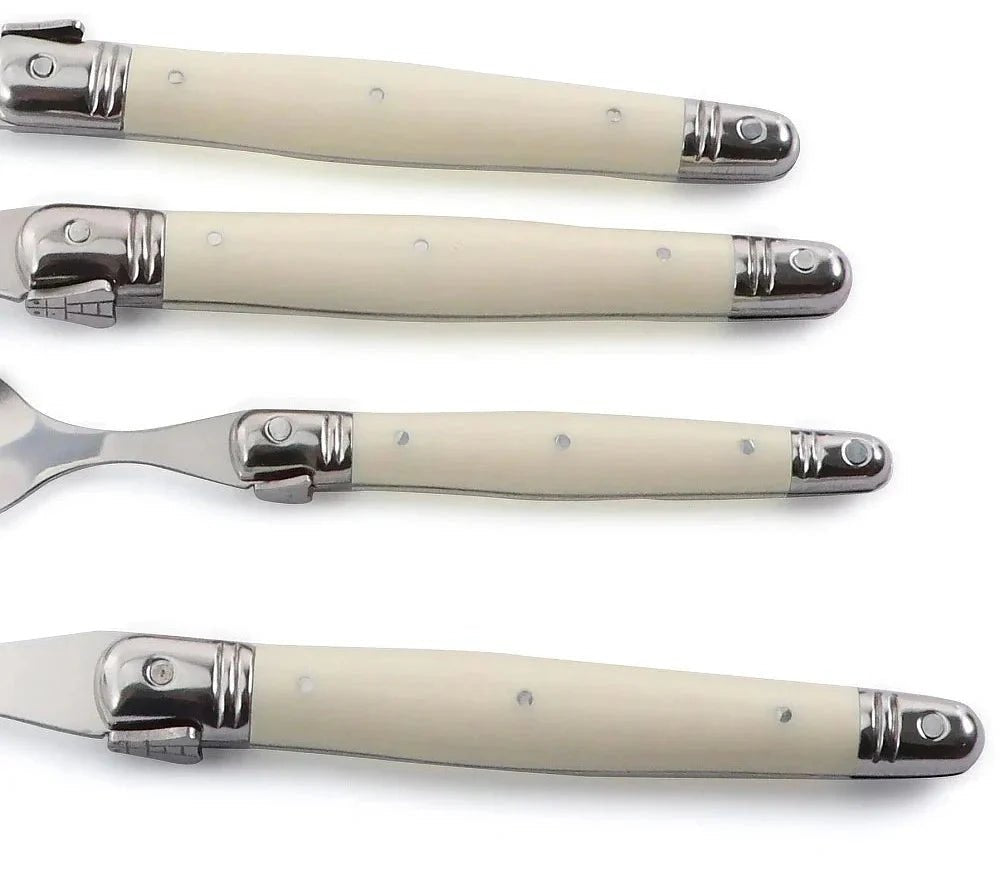 Stainless Steel Cutlery Set with Ivory Handles - Home by Lorena