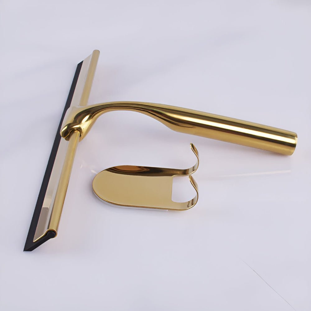 Stainless Steel Shower Squeegee with Gold Finish - Home by Lorena