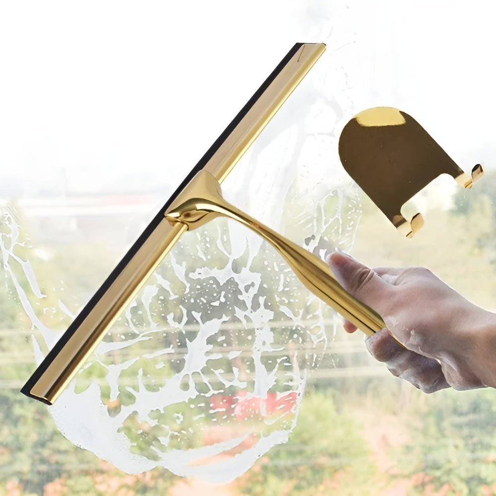 Stainless Steel Shower Squeegee with Gold Finish - Home by Lorena
