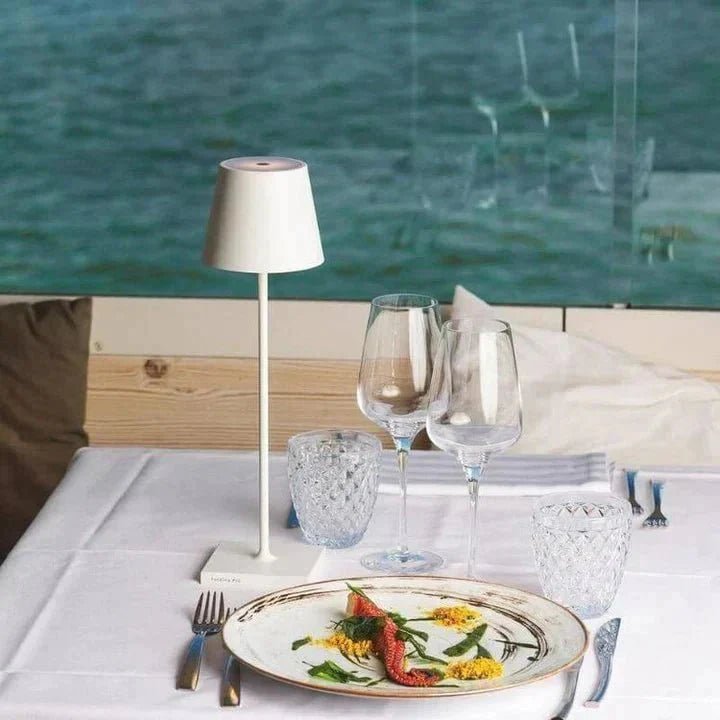 Wireless Table Lamp with Adjustable Brightness, USB Rechargeable - Home by Lorena