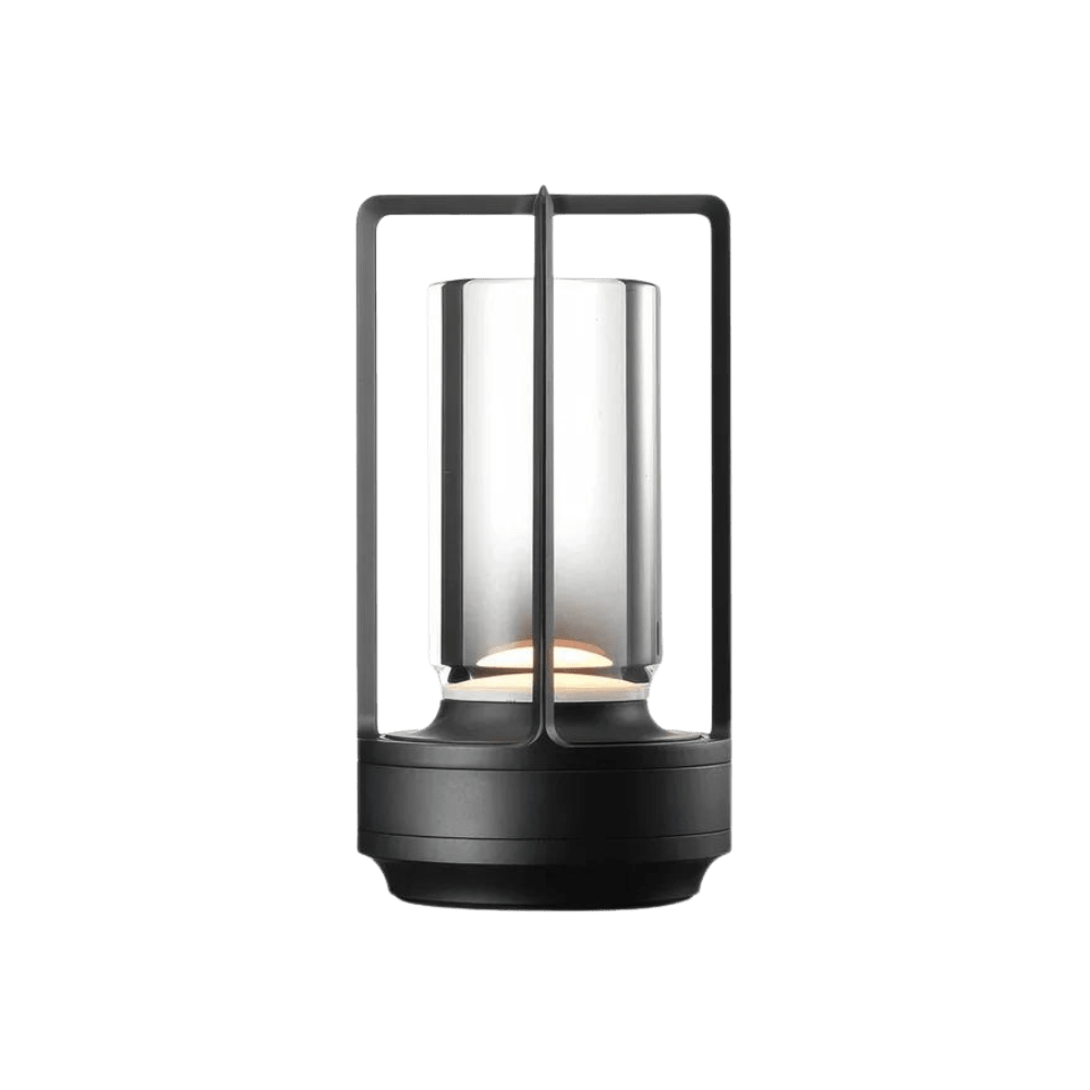Wireless Table Lamp with Crystal Cylinder and Touch Control - Home by Lorena