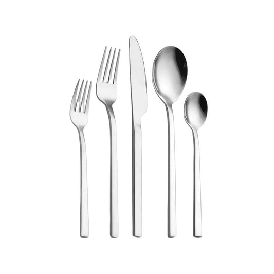 30 - Piece Stainless Steel Cutlery Set with Polished Finish - Home by Lorena