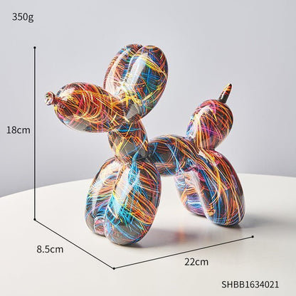 Abstract Resin Sculpture with Graffiti - Inspired Finish - Home by Lorena