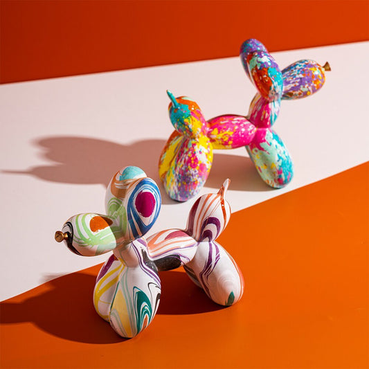 Abstract Resin Sculpture with Graffiti - Inspired Finish - Home by Lorena