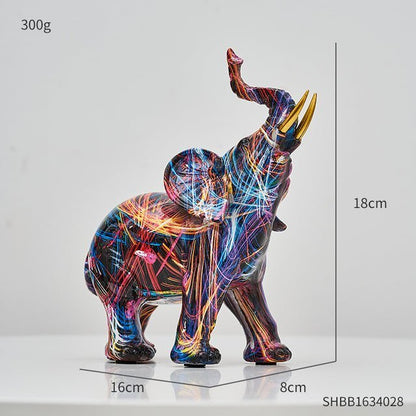 Abstract Resin Sculpture with Graffiti - Inspired Finish - Home by Lorena