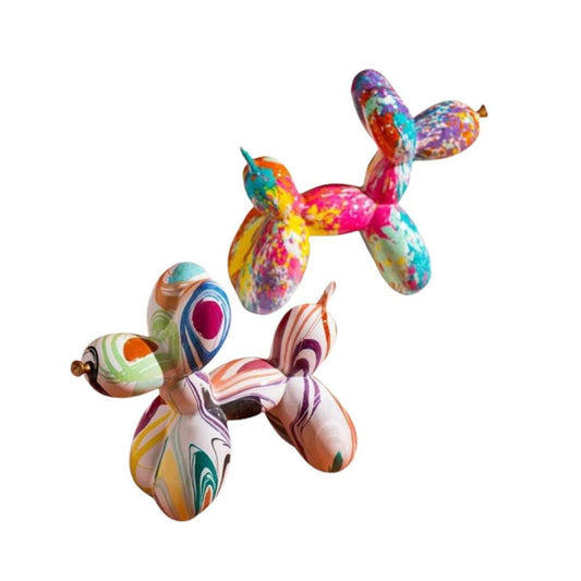 Abstract Resin Sculpture with Graffiti - Inspired Finish - Home by Lorena