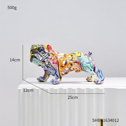Abstract Resin Sculpture with Graffiti - Inspired Finish - Home by Lorena