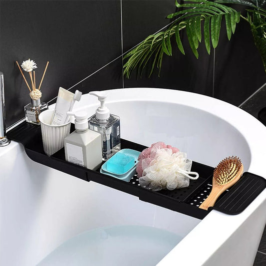 Bath Tray with Adjustable Width, Non - Slip Base - Home by Lorena