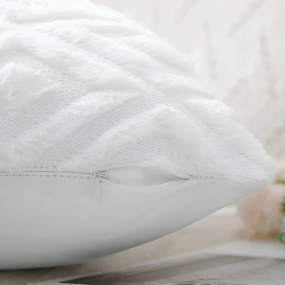 Cotton Linen Cushion Cover with 3D Diamond Pattern - Home by Lorena