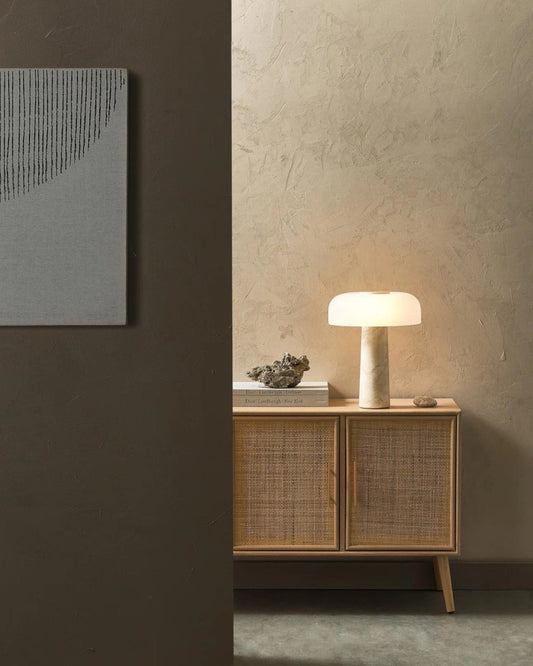 Home by Lorena – Glass Marble Table Lamp - Home by Lorena