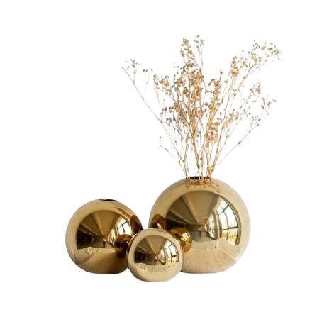 Home by Lorena – Golden Globe Vase - Home by Lorena