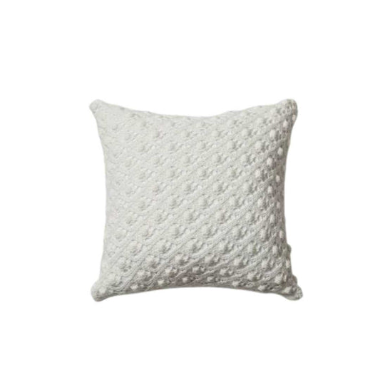 Knitted Cotton Cushion Cover with Argyle Pattern, 45 x 45 cm - Home by Lorena