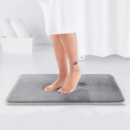 Memory Foam Bath Mat with Non - Slip Base - Home by Lorena