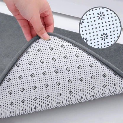 Memory Foam Bath Mat with Non - Slip Base - Home by Lorena