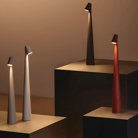 Minimalist LED Table Lamp with Touch Dimmer, Wireless Design - Home by Lorena