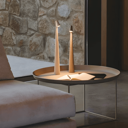 Minimalist LED Table Lamp with Touch Dimmer, Wireless Design - Home by Lorena