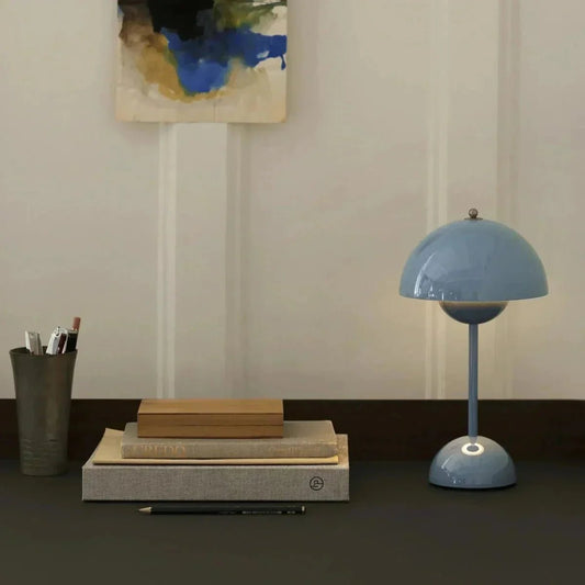 Modern Table Lamp with Adjustable Brightness, Iron Finish - Home by Lorena