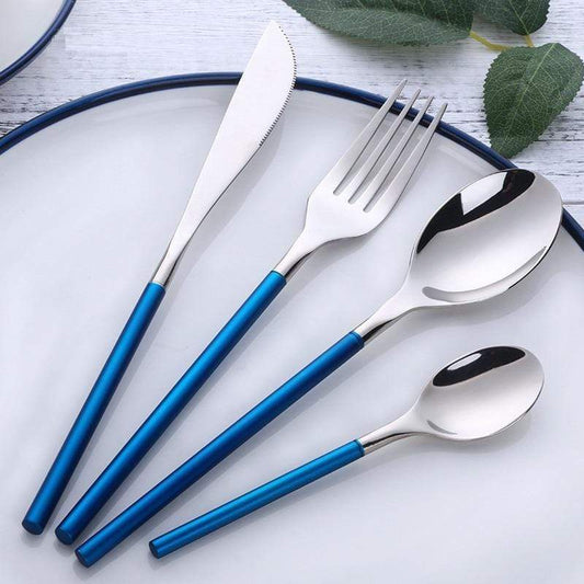 Polished Stainless Steel Cutlery Set, 4 - Piece - Home by Lorena