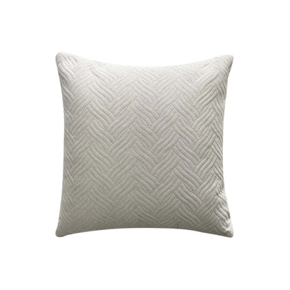 Quilted Velvet Cushion Cover with Wave Pattern, 45 x 45 cm - Home by Lorena