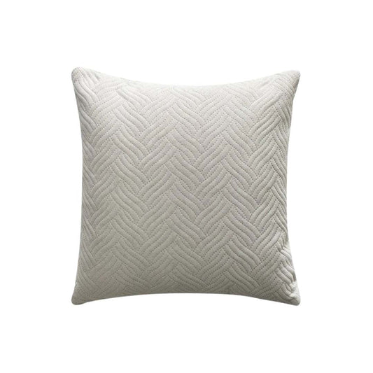 Quilted Velvet Cushion Cover with Wave Pattern, 45 x 45 cm - Home by Lorena