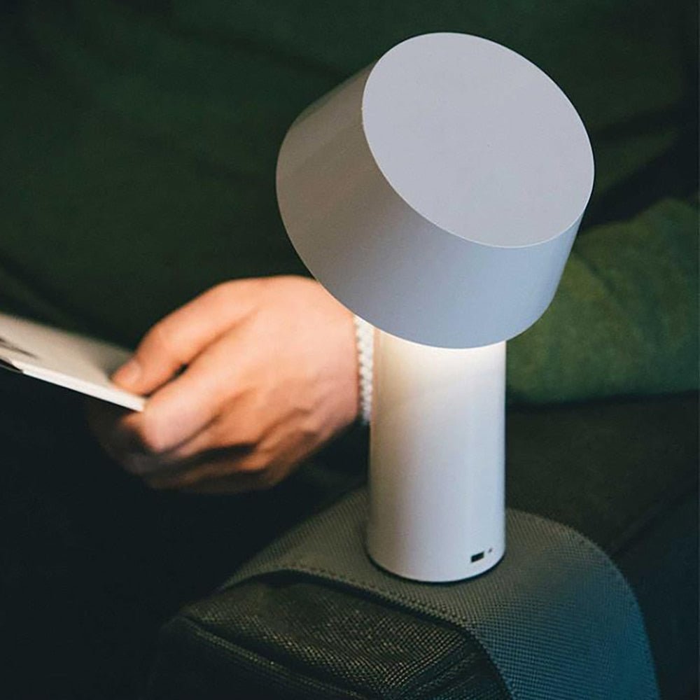 Rechargeable Metal Table Lamp with Magnetic Base - Home by Lorena