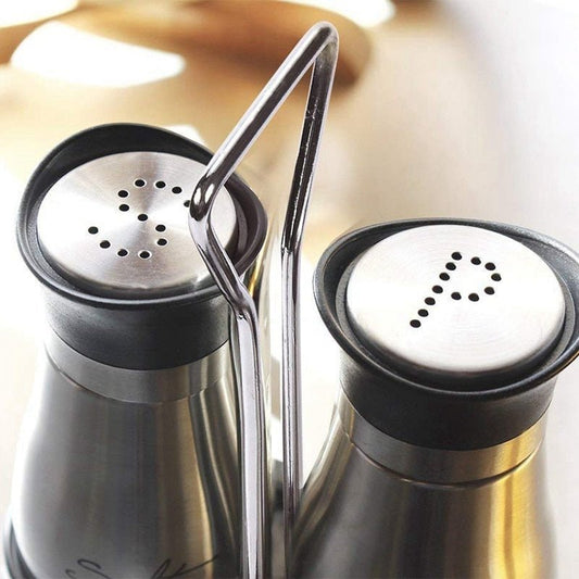 Salt and Pepper Shaker Set in Stainless Steel - Home by Lorena