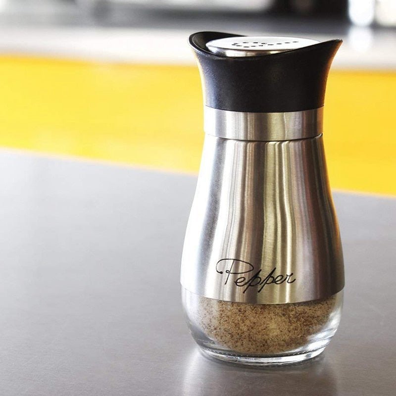 Salt and Pepper Shaker Set in Stainless Steel - Home by Lorena
