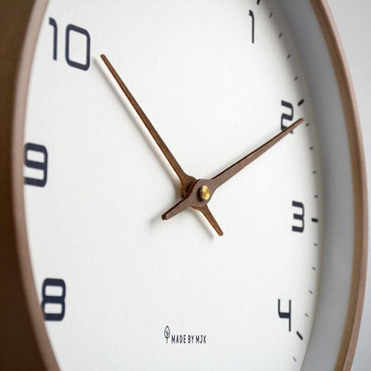 Scandinavian Wall Clock with Natural Wood Finish - Home by Lorena