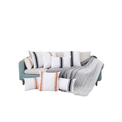 Set of 2 Waterproof Cushion Covers with Subtle Stripe Pattern - Home by Lorena