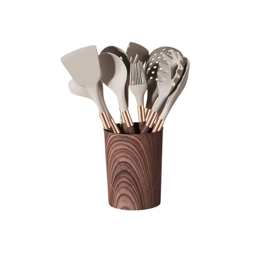 Silicone Kitchen Utensil Set with Ergonomic Handles, 10 - Piece - Home by Lorena