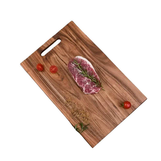 Solid Acacia Wood Chopping Board with Handle - Home by Lorena