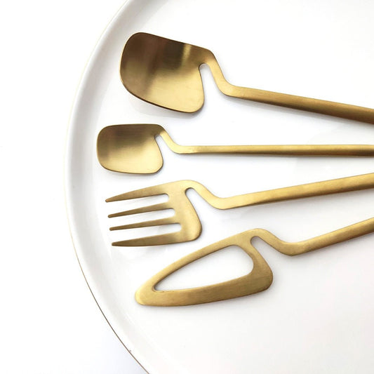 Stainless Steel Cutlery Set, 24 - Piece, Matt Finish - Home by Lorena