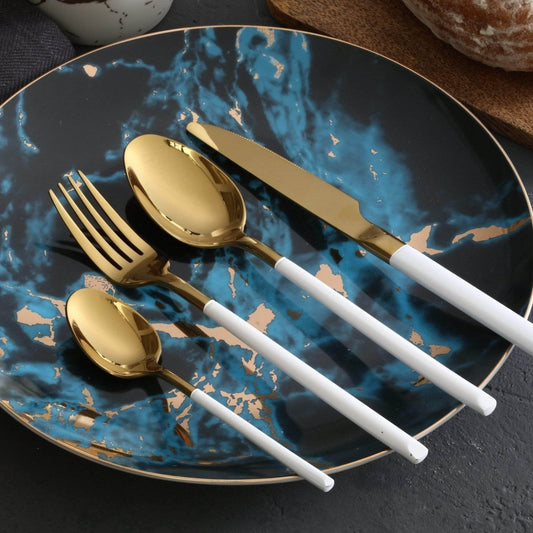 Stainless Steel Cutlery Set with Italian - Inspired Detailing - Home by Lorena