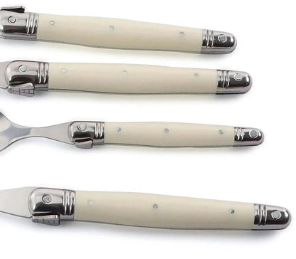 Stainless Steel Cutlery Set with Ivory Handles - Home by Lorena