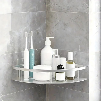 Wall - Mounted Aluminium Shower Shelf with Matte Black Finish - Home by Lorena