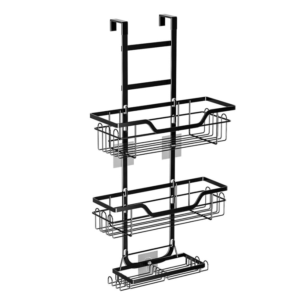 Wall - Mounted Bathroom Accessory Rack, Steel with Open Shelves - Home by Lorena