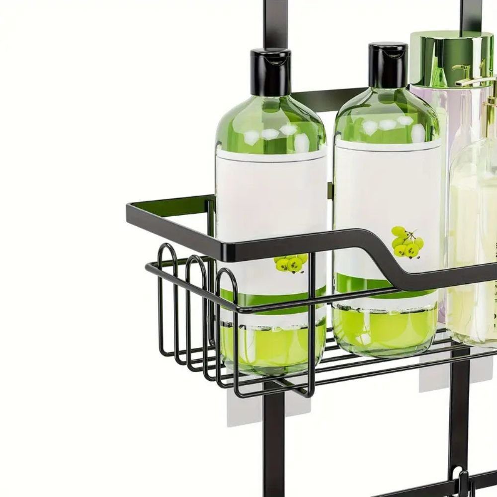 Wall - Mounted Bathroom Accessory Rack, Steel with Open Shelves - Home by Lorena