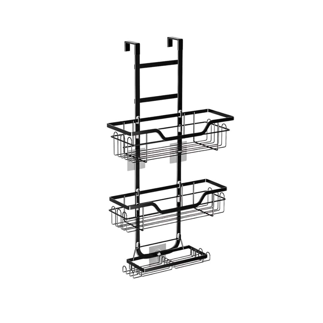 Wall - Mounted Bathroom Accessory Rack, Steel with Open Shelves - Home by Lorena