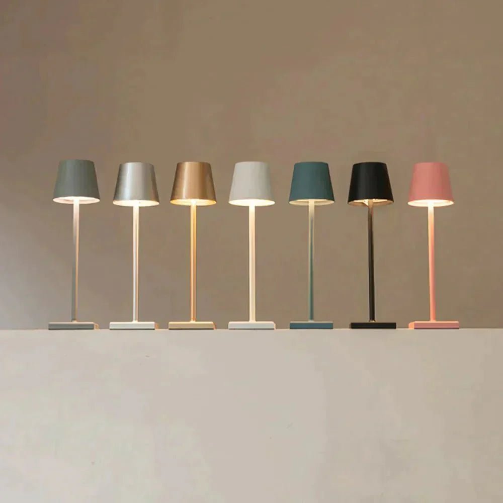 Wireless Table Lamp with Adjustable Brightness, USB Rechargeable - Home by Lorena