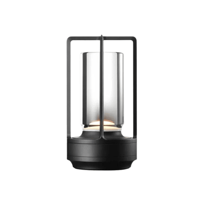 Wireless Table Lamp with Crystal Cylinder and Touch Control - Home by Lorena