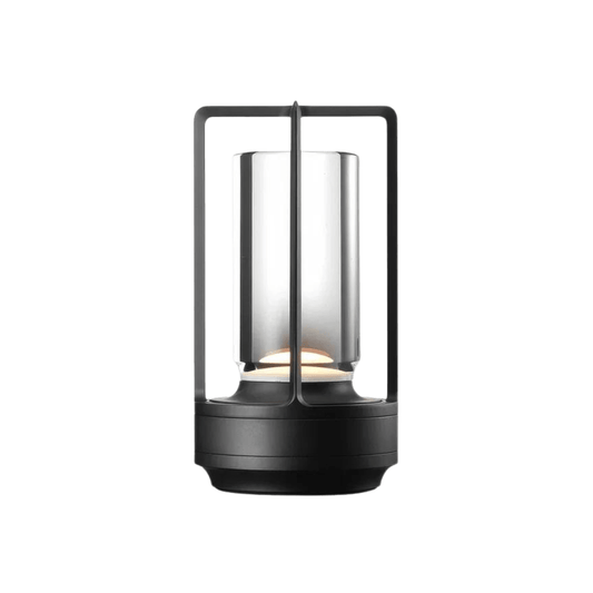 Wireless Table Lamp with Crystal Cylinder and Touch Control - Home by Lorena